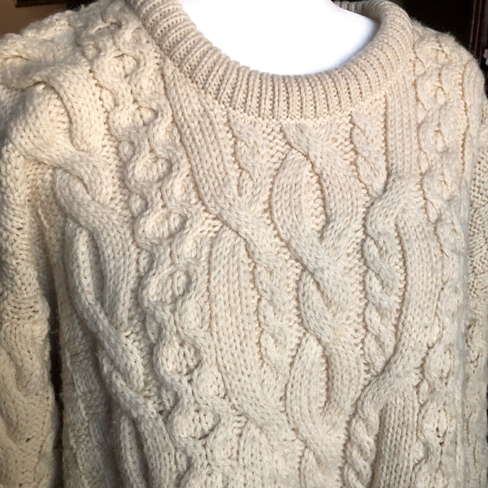 100% WOOL L.L. Bean Fisherman Sweater XL